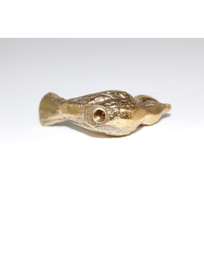 1 Adet -  Pirinç Kaplama Vidalı Tepsi Kulpu - Kuş Model