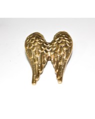 1 Adet -  Pirinç Kaplama Vidalı Tepsi Kulpu - Melek Kanadı Model