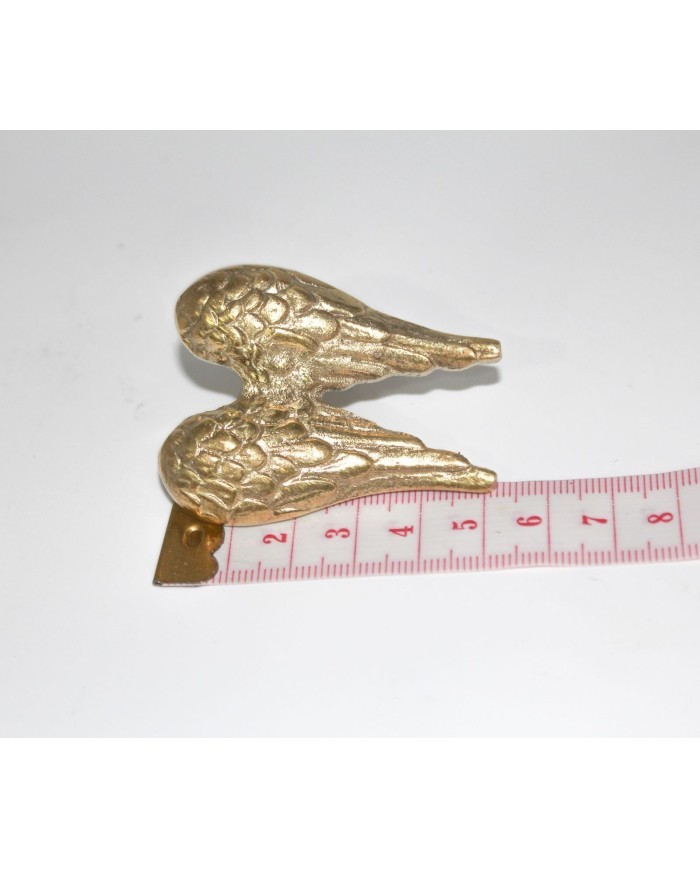 1 Adet -  Pirinç Kaplama Vidalı Tepsi Kulpu - Melek Kanadı Model