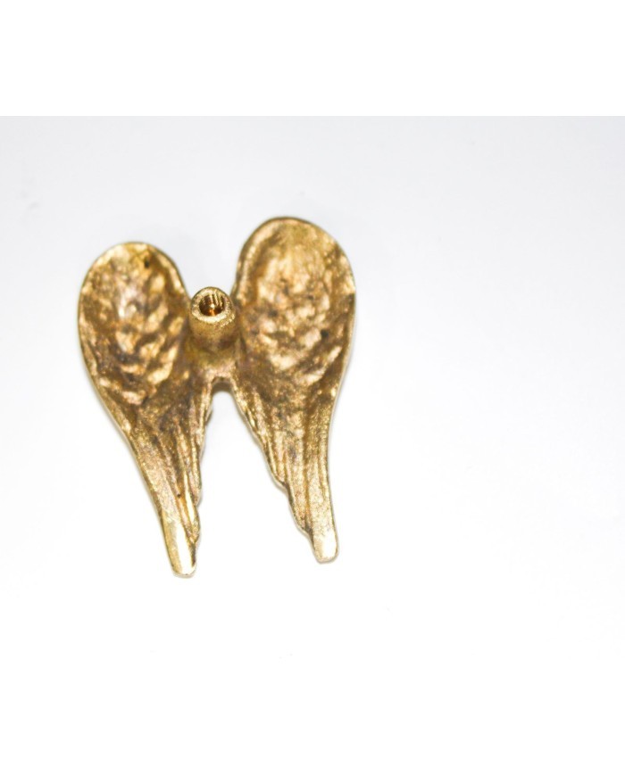 1 Adet -  Pirinç Kaplama Vidalı Tepsi Kulpu - Melek Kanadı Model