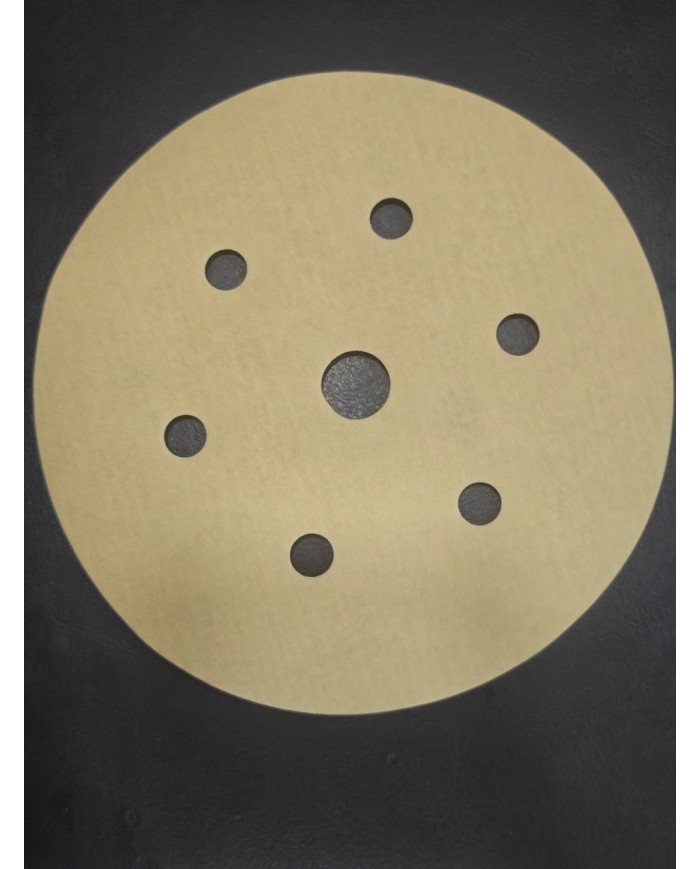 1 Adet - Karbosan ACR31/P400 - 7 Delikli - Sarı - Cırt Zımpara