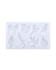 Çoklu  Kara Canlıları Epoksi ve Mum Kalıbı - Hobi Silikon Kalıbı -Kod:451