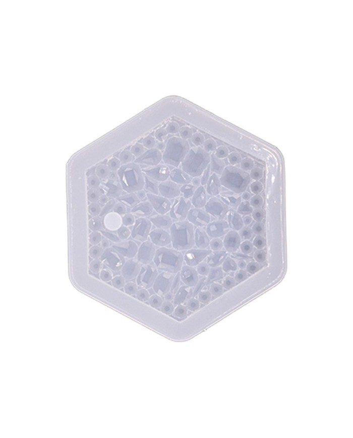 Kristal Altıgen Epoksi  Kalıbı - Hobi Silikon Kalıbı -Kod:462