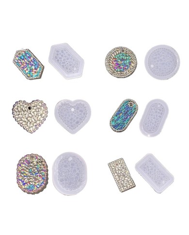 Kristal Kalp Epoksi  Kalıbı - Hobi Silikon Kalıbı -Kod:463