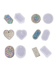 Kristal Tırtıklı Oval Epoksi  Kalıbı - Hobi Silikon Kalıbı -Kod:469