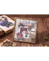 1 Paket - Mix Mor Çiçek Sticker