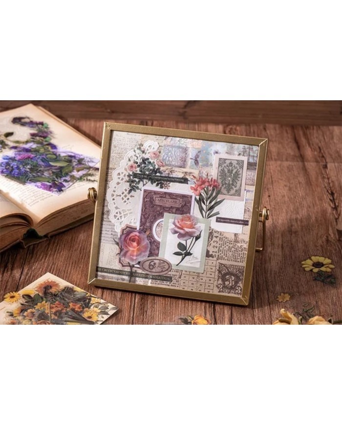 1 Paket - Mix Sarı Çiçek Sticker