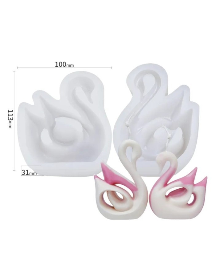 Kuğu Mum Kalıp - Kod:1086