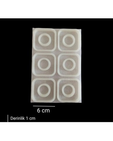 6 cm - Peçete Yüzüğü Kalıbı M1 - Kod: SN1229