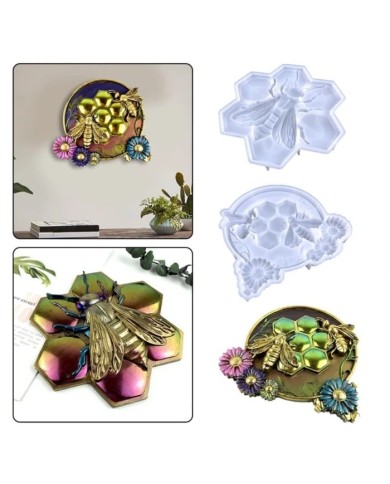 Duvara Asılı Arı - Hobi Silikon Kalıp-21x18,7 cm- Kod:1110