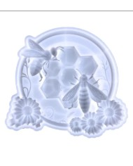 Duvara Asılı Arı - Hobi Silikon Kalıp-21x18,7 cm- Kod:1110