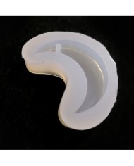 Reçine Epoksi Kalıp - Delikli Ay - E11K