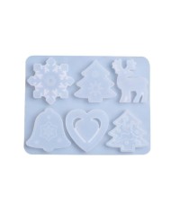 Çoklu Yılbaşı Süsü Epoksi Reçine Kalıp - Kod:1120