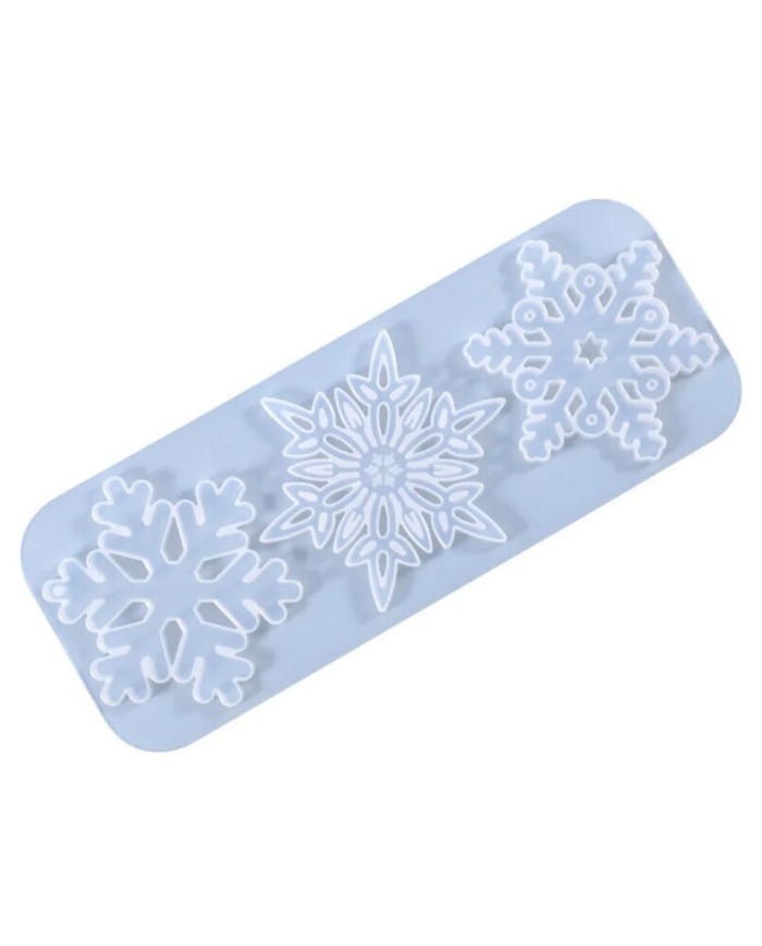 Çoklu Kar Tanesi Epoksi Reçine Kalıp - Kod:1112