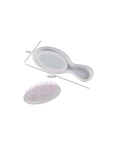 Elips Epoksi Tarak Kalıp Seti -  Hobi Silikon Kalıbı - Kod:1209