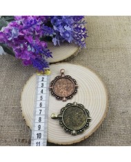 Kolye Ucu-Oval Bakır