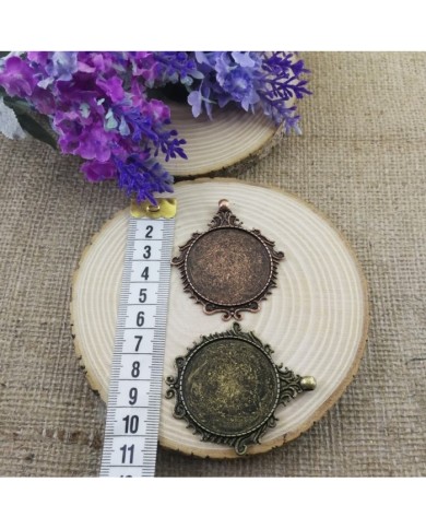 Kolye Ucu - Kenarı Şekilli Yuvarlak Eskitme Bakır