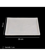 5 Adet 28x18 cm - Dikdörtgen Tepsi Kalıbı