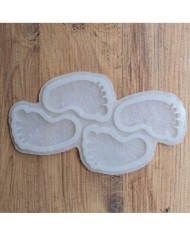 5 Adet Bebek Ayağı1Çift Magnet Reçine Epoksi Kalıbı - Kod: 1233