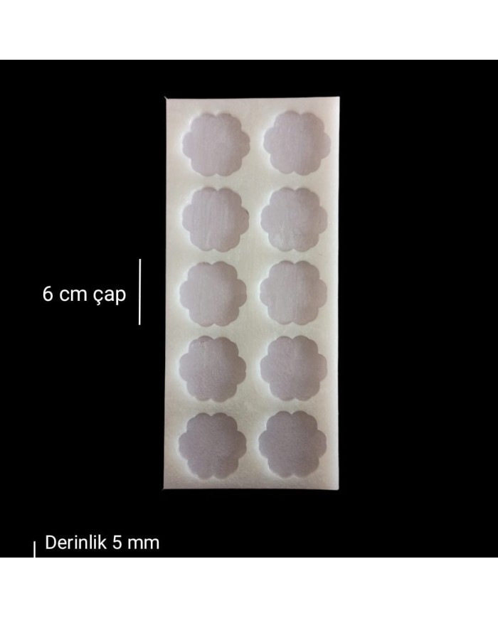 6cm - 10lu Çiçek Model Magnet Kalıbı