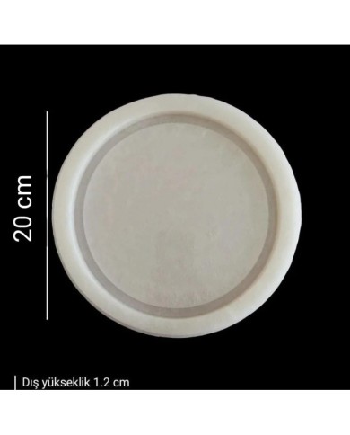 5 Adet 20 cm - Yuvarlak Tepsi Kalıbı