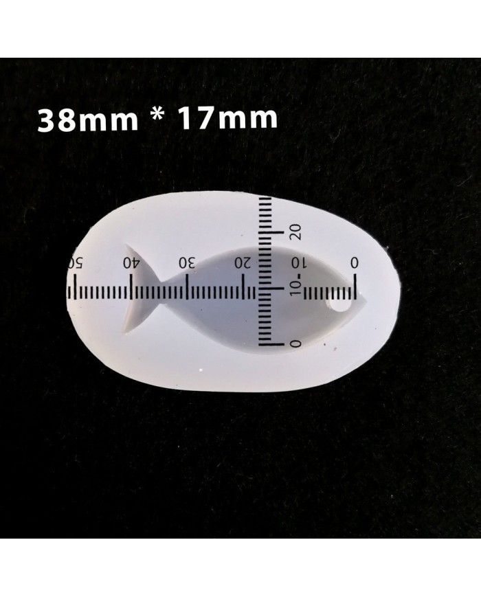 5 Adet Reçine Epoksi Kalıp-delikli Balık - E9