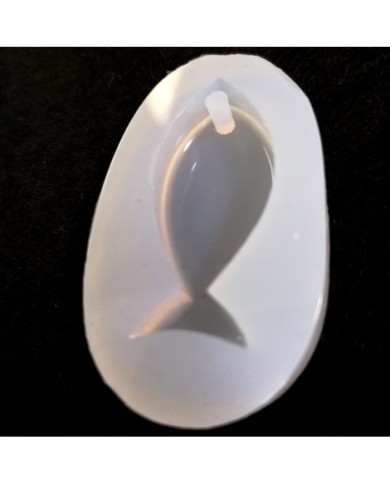 5 Adet Reçine Epoksi Kalıp-delikli Balık - E9