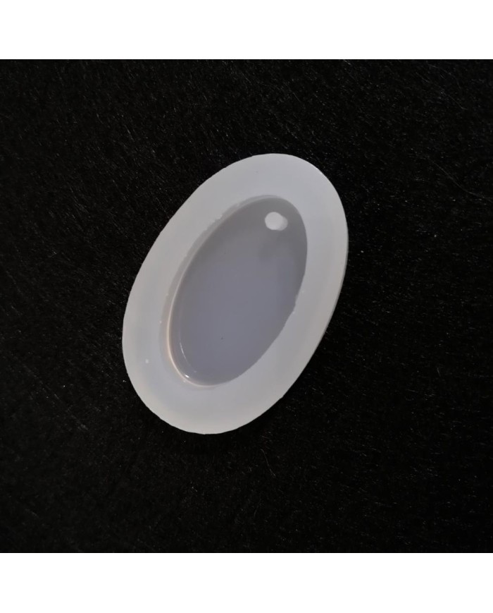 5 Adet Reçine Epoksi Kalıp-delikli Oval 2 - E16