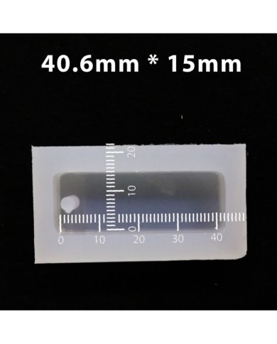 5 Adet Reçine Epoksi Kalıp - delikli Dikdörtgen - E19