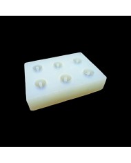 5 Adet 22mm Boncuk Reçine Epoksi  Silikon Kalıp - 690