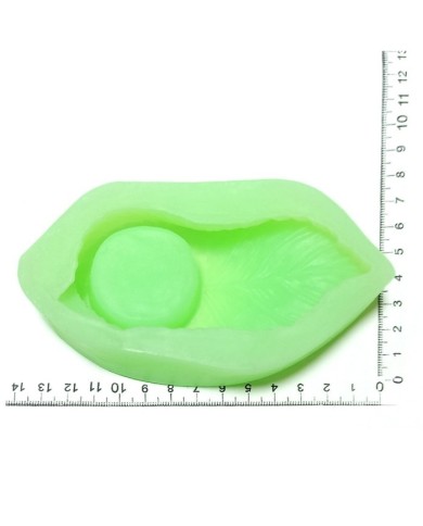 5 Adet Yaprak - Mum ve Beton Kalıp