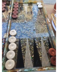 Tavla Silikon Kalıbı - Reçine epoksi Kalıp - 47x24 cm