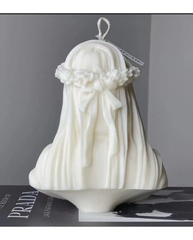 Peçeli Kadın Mum Silikon Kalıbı - Kod:1100