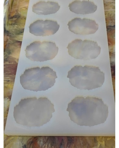 10'lu Epoksi Reçine Silikon Kalıp Kütük Modeli