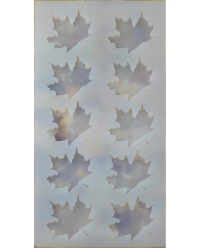 10'lu Epoksi Reçine Silikon Kalıp Çınar Yaprağı Modeli