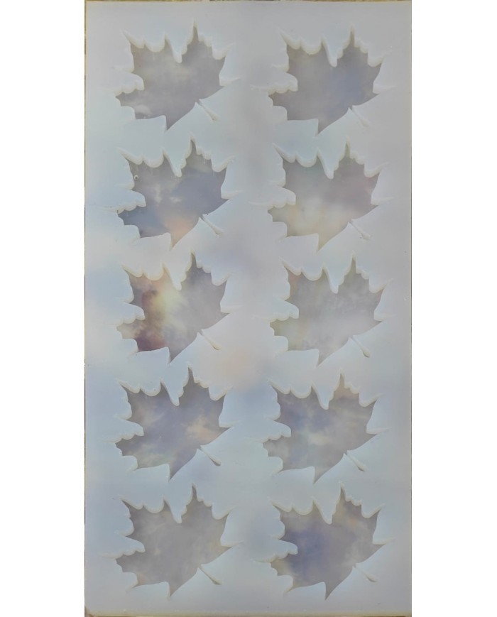 10'lu Epoksi Reçine Silikon Kalıp Çınar Yaprağı Modeli