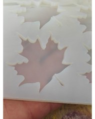 10'lu Epoksi Reçine Silikon Kalıp Çınar Yaprağı Modeli