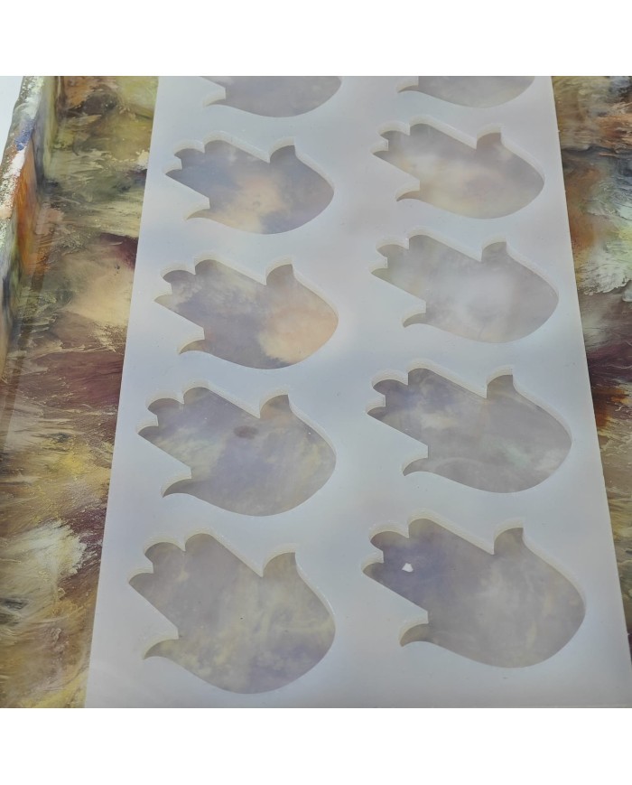 10'lu Fatma Eli Epoksi Reçine Silikon Kalıp