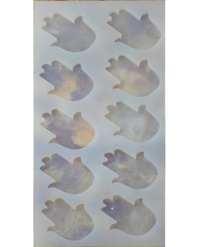 5 Adet 10'lu Fatma Eli Epoksi Reçine Silikon Kalıp