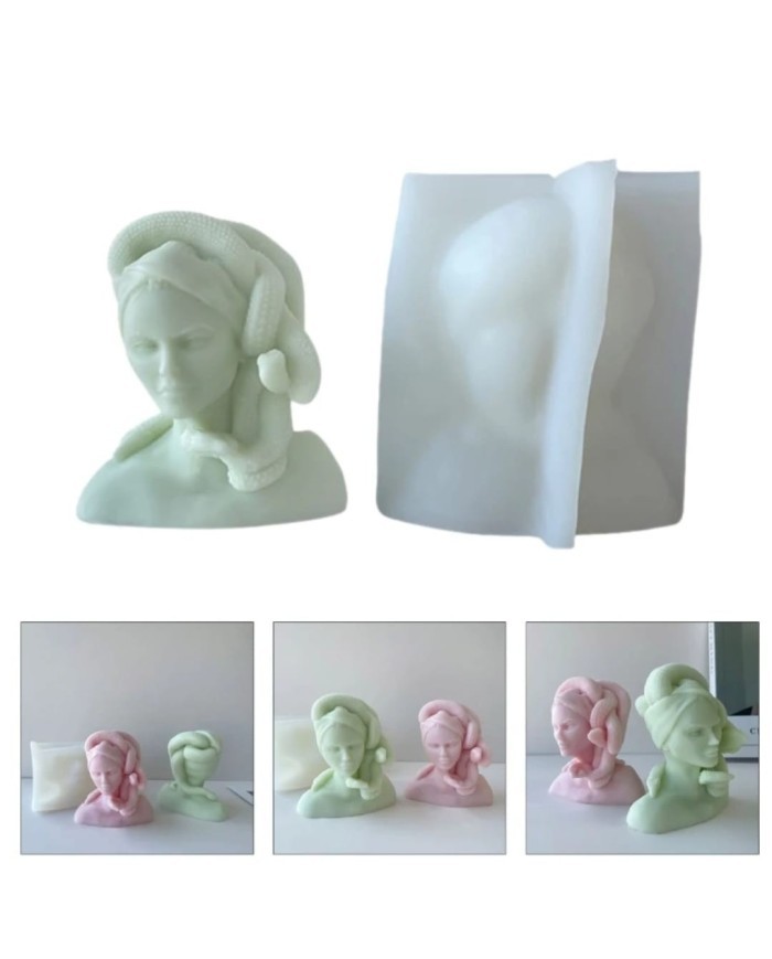 Medusa Mum Silikon Kalıbı - Kod:1191