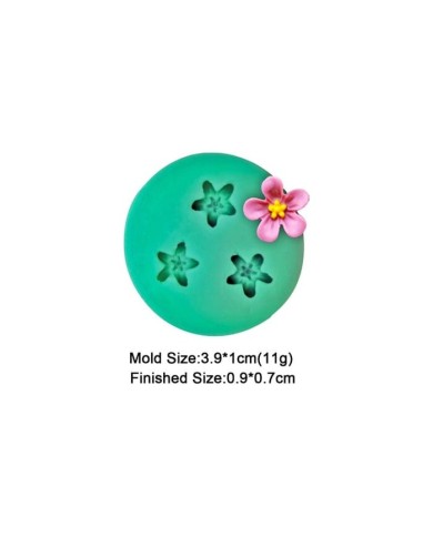 Mini Çiçekler Serisi Silikon Kalıp - Hobi Silikon Kalıbı -Kod:1135