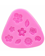 Çiçek Silikon Kalıp - Hobi Silikon Kalıbı -Kod:1128