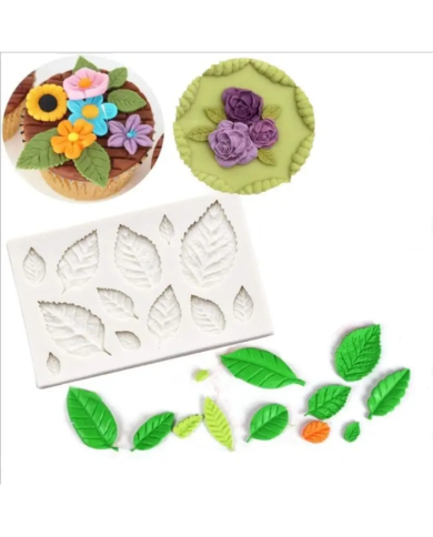 Yaprak Silikon Kalıp - Hobi Silikon Kalıbı -Kod:1129