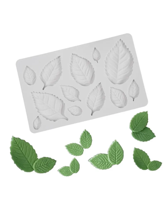 Yaprak Silikon Kalıp - Hobi Silikon Kalıbı -Kod:1129