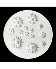 3D Mini Papatya Silikon Kalıp - Hobi Silikon Kalıbı -Kod:1130