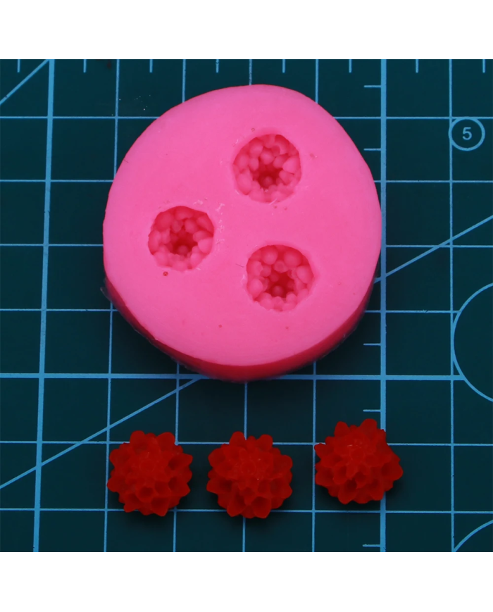 3D Fondan Kek Silikon Kalıp - Hobi Silikon Kalıbı -Kod:1136