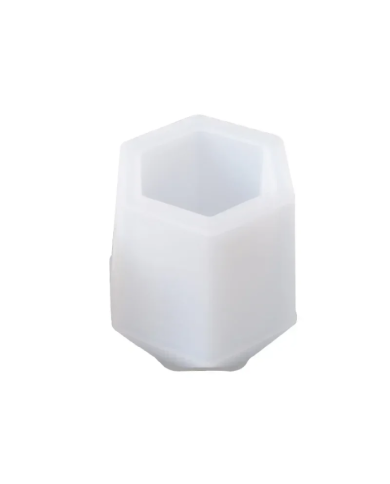 Altıgen Şekilli kalemlik- Hobi Silikon Kalıbı -Kod:1139