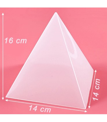 Büyük Piramit Reçine Epoksi ve Beton Kalıbı - Kod:363 (Kasa ve Silikon)