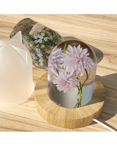 Abajur Epoksi ve Mum Kalıbı - Hobi Silikon Kalıbı -Kod:1148