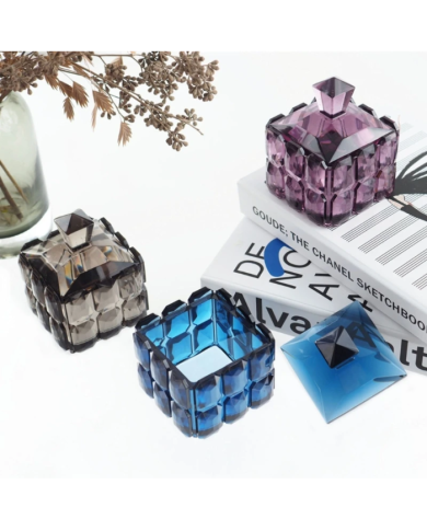 Epoksi,Beton Şekerlik, Saklama Kutusu Kalıbı -Kod:1156